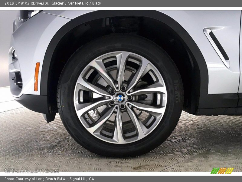 Glacier Silver Metallic / Black 2019 BMW X3 xDrive30i