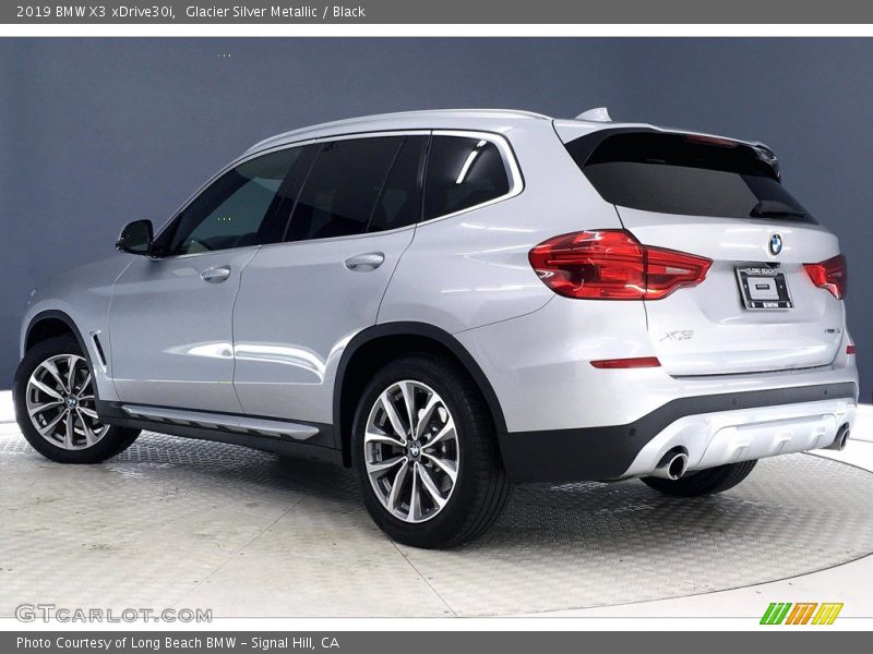Glacier Silver Metallic / Black 2019 BMW X3 xDrive30i