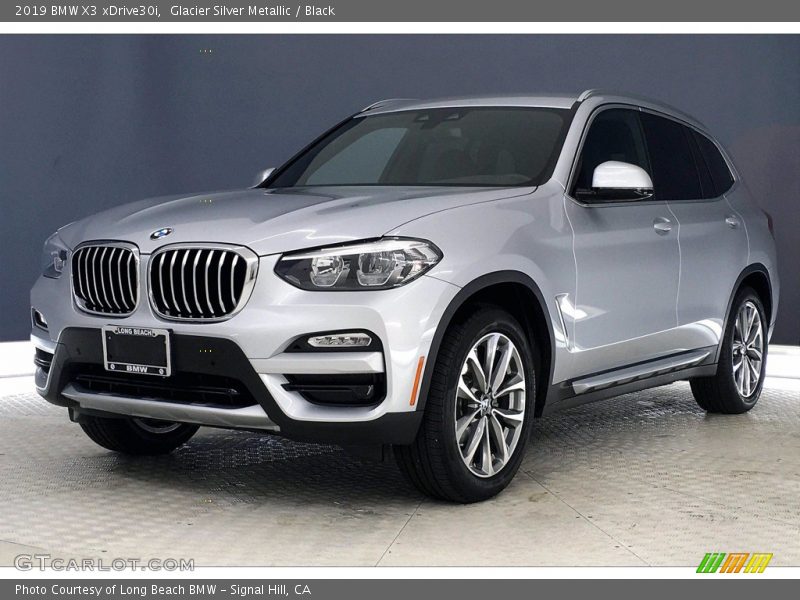 Glacier Silver Metallic / Black 2019 BMW X3 xDrive30i
