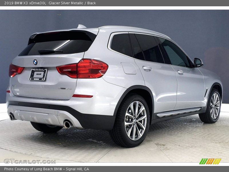 Glacier Silver Metallic / Black 2019 BMW X3 xDrive30i