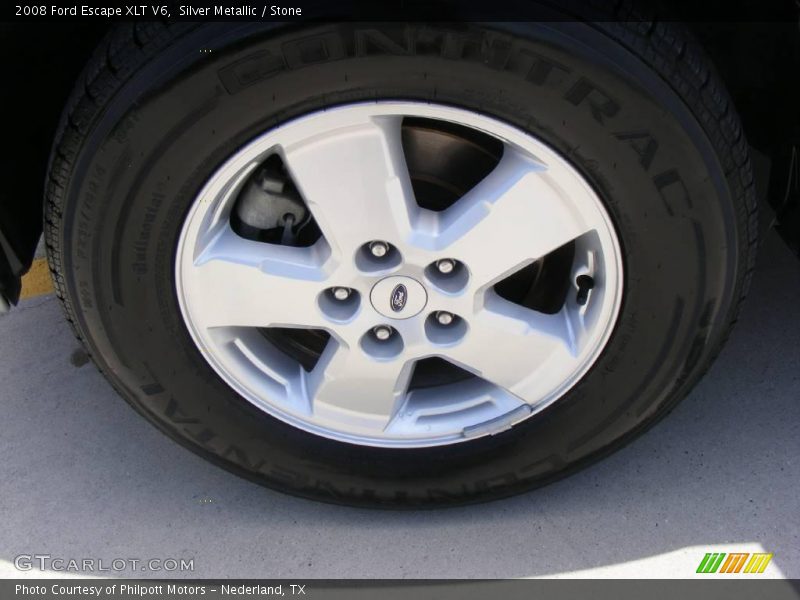 Silver Metallic / Stone 2008 Ford Escape XLT V6