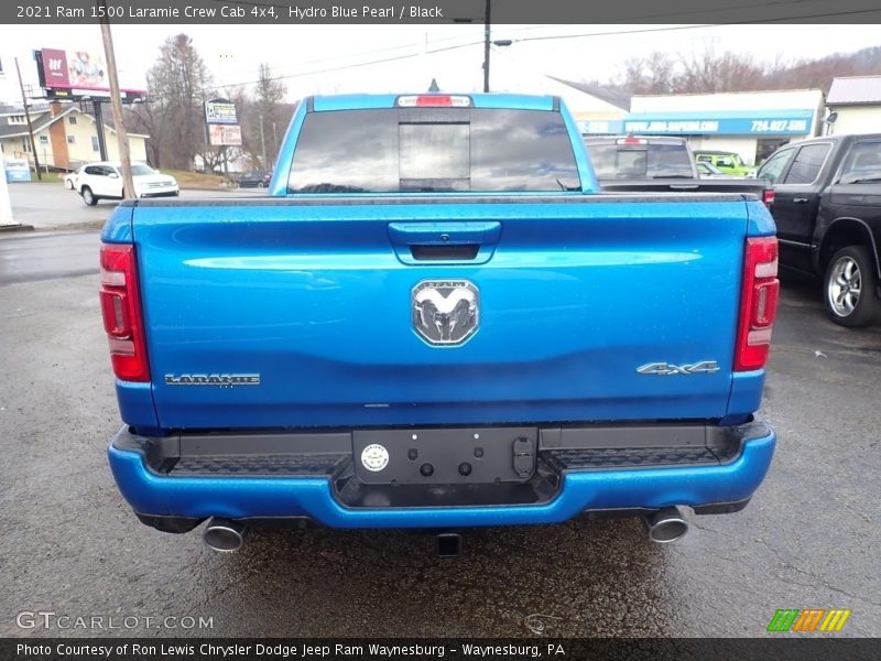 Hydro Blue Pearl / Black 2021 Ram 1500 Laramie Crew Cab 4x4
