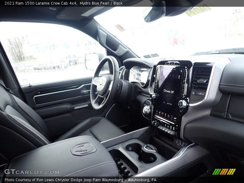 Hydro Blue Pearl / Black 2021 Ram 1500 Laramie Crew Cab 4x4