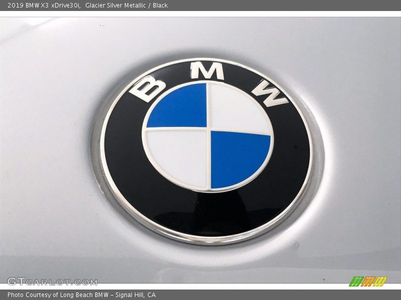 Glacier Silver Metallic / Black 2019 BMW X3 xDrive30i