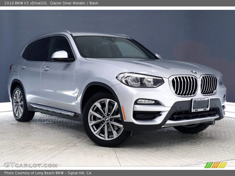 Glacier Silver Metallic / Black 2019 BMW X3 xDrive30i