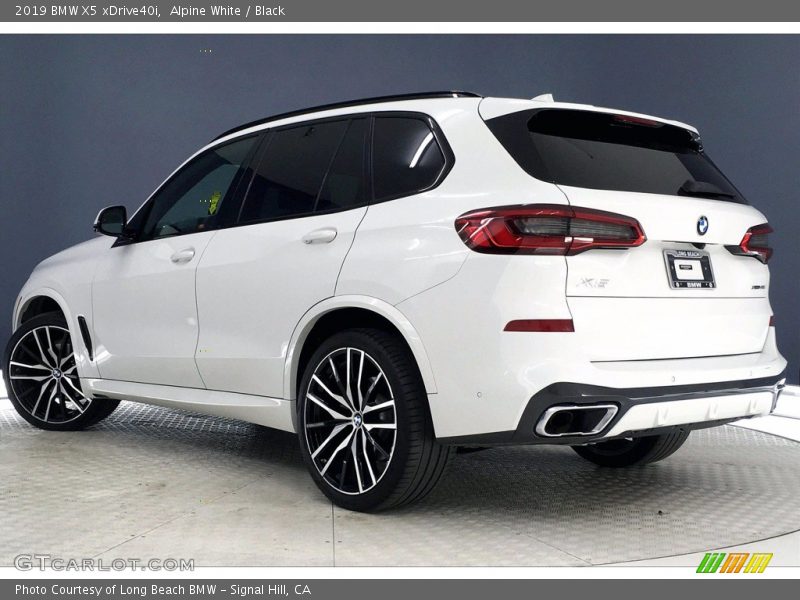 Alpine White / Black 2019 BMW X5 xDrive40i