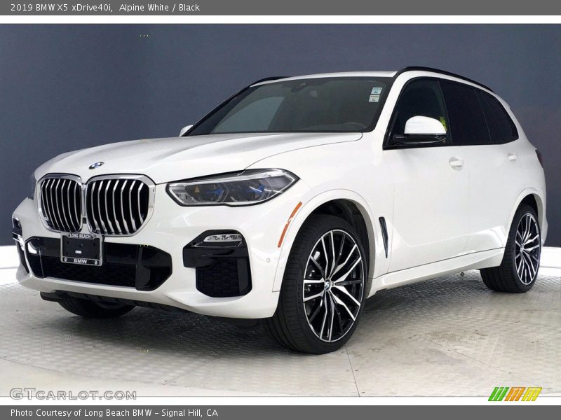 Alpine White / Black 2019 BMW X5 xDrive40i