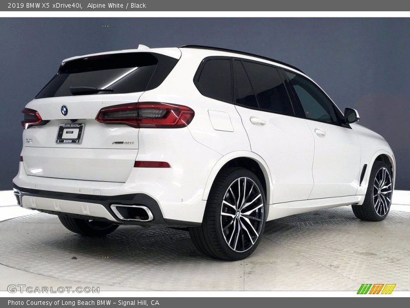 Alpine White / Black 2019 BMW X5 xDrive40i
