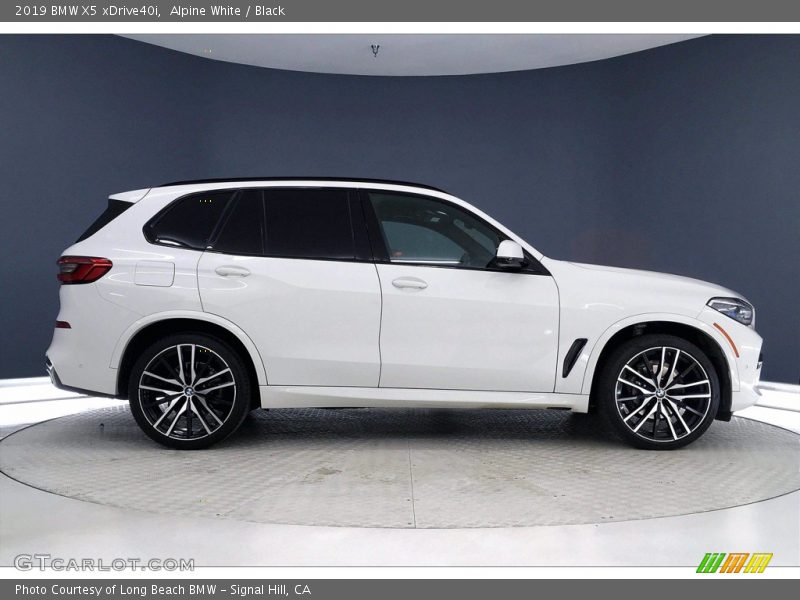 Alpine White / Black 2019 BMW X5 xDrive40i