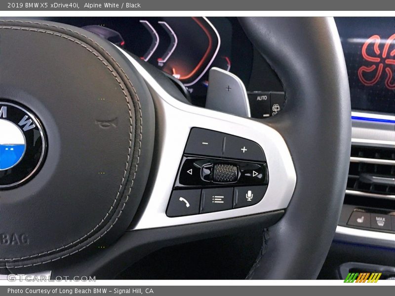 Alpine White / Black 2019 BMW X5 xDrive40i