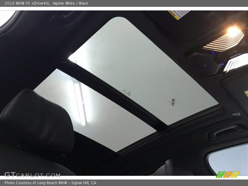 Alpine White / Black 2019 BMW X5 xDrive40i