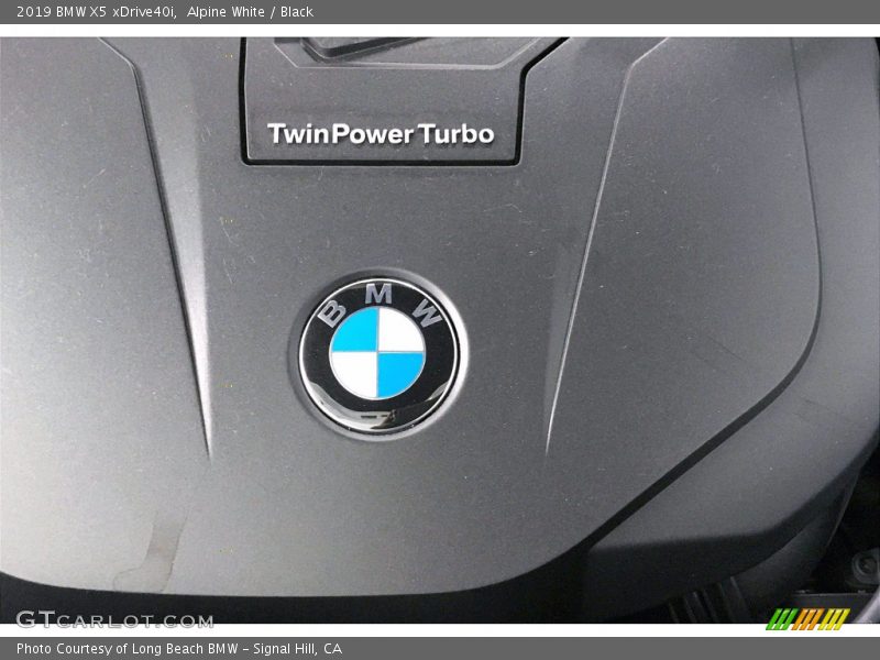 Alpine White / Black 2019 BMW X5 xDrive40i