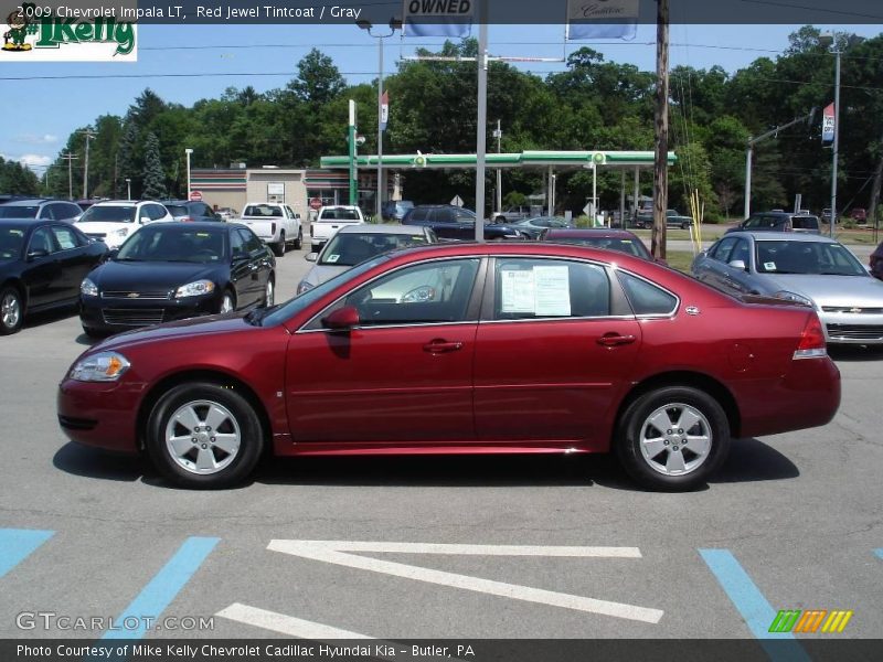Red Jewel Tintcoat / Gray 2009 Chevrolet Impala LT
