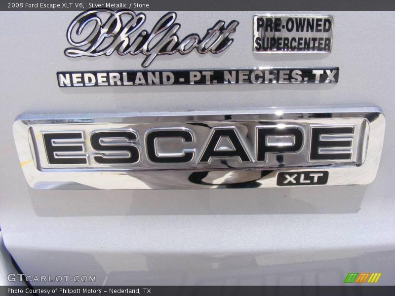 Silver Metallic / Stone 2008 Ford Escape XLT V6