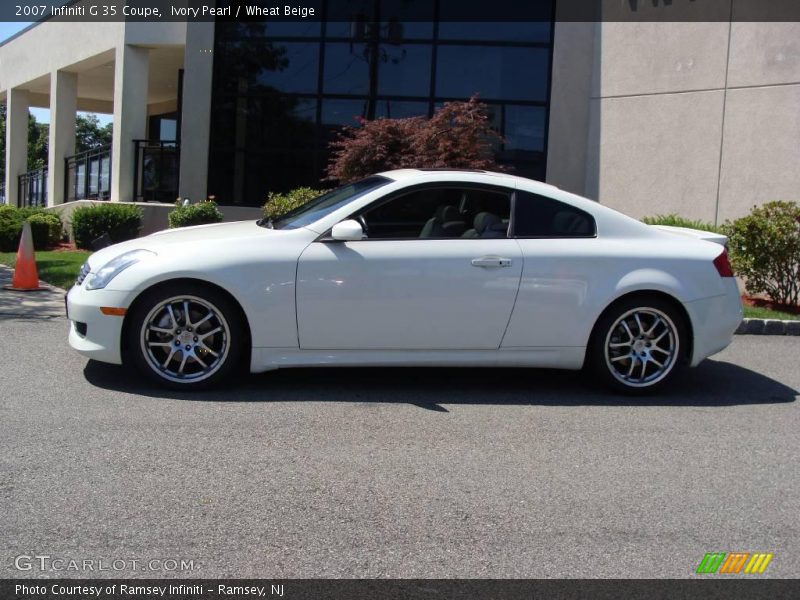 Ivory Pearl / Wheat Beige 2007 Infiniti G 35 Coupe