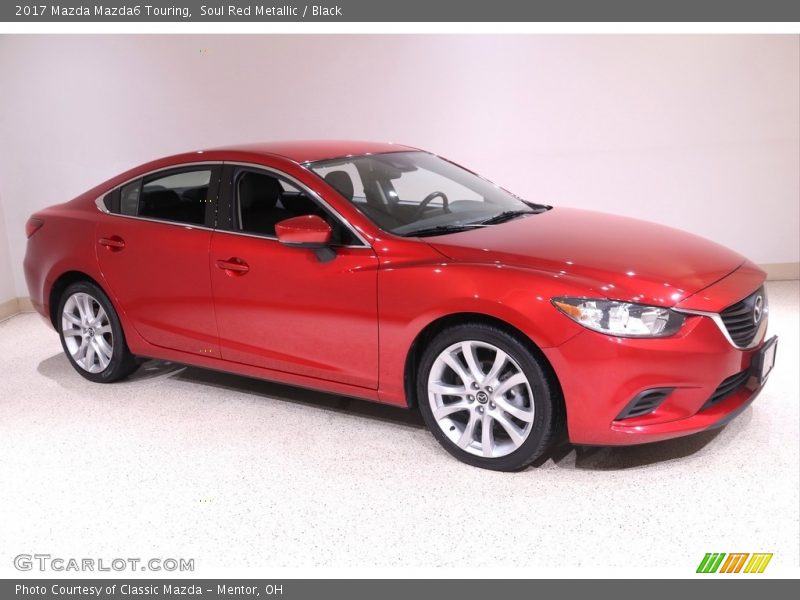 Soul Red Metallic / Black 2017 Mazda Mazda6 Touring