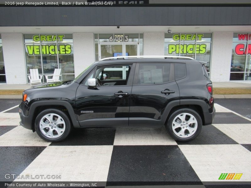 Black / Bark Brown/Ski Grey 2016 Jeep Renegade Limited