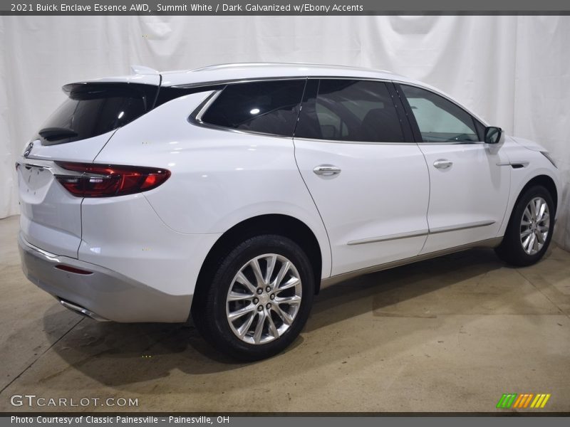 Summit White / Dark Galvanized w/Ebony Accents 2021 Buick Enclave Essence AWD