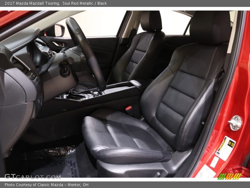 Soul Red Metallic / Black 2017 Mazda Mazda6 Touring