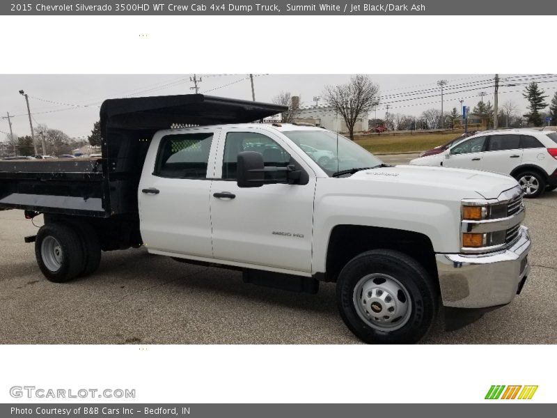 Summit White / Jet Black/Dark Ash 2015 Chevrolet Silverado 3500HD WT Crew Cab 4x4 Dump Truck