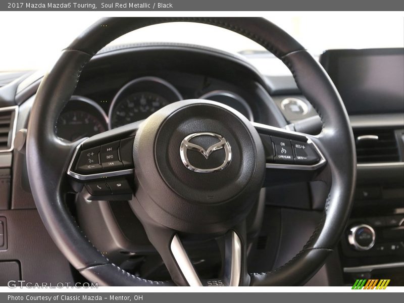 Soul Red Metallic / Black 2017 Mazda Mazda6 Touring