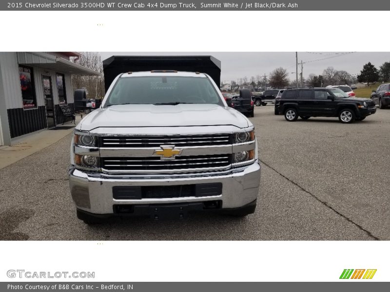 Summit White / Jet Black/Dark Ash 2015 Chevrolet Silverado 3500HD WT Crew Cab 4x4 Dump Truck