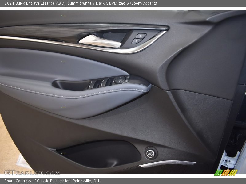 Summit White / Dark Galvanized w/Ebony Accents 2021 Buick Enclave Essence AWD