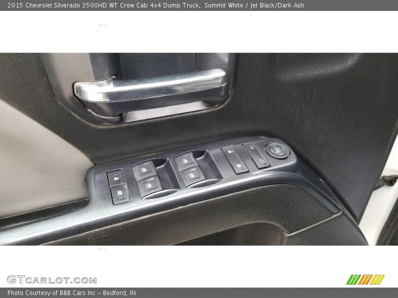 Summit White / Jet Black/Dark Ash 2015 Chevrolet Silverado 3500HD WT Crew Cab 4x4 Dump Truck
