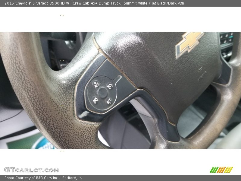 Summit White / Jet Black/Dark Ash 2015 Chevrolet Silverado 3500HD WT Crew Cab 4x4 Dump Truck