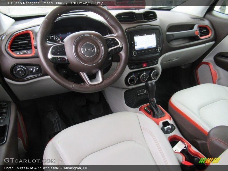 Black / Bark Brown/Ski Grey 2016 Jeep Renegade Limited