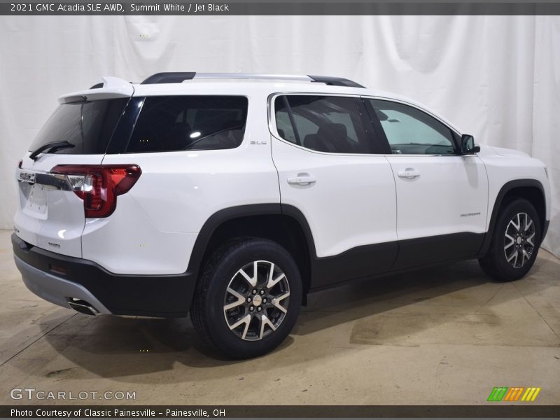 Summit White / Jet Black 2021 GMC Acadia SLE AWD