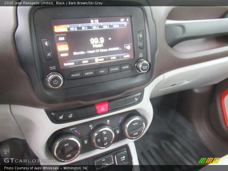 Black / Bark Brown/Ski Grey 2016 Jeep Renegade Limited