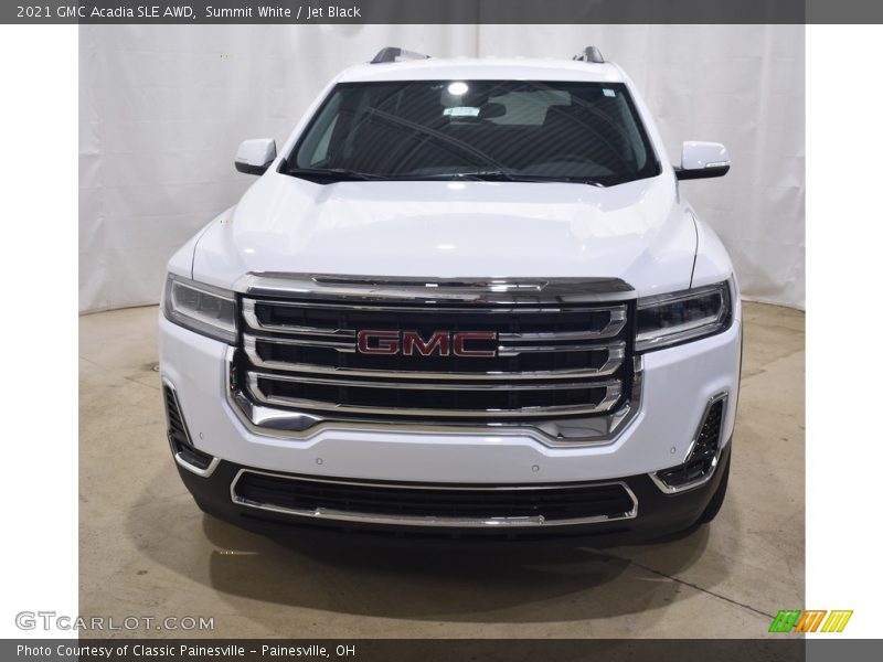 Summit White / Jet Black 2021 GMC Acadia SLE AWD