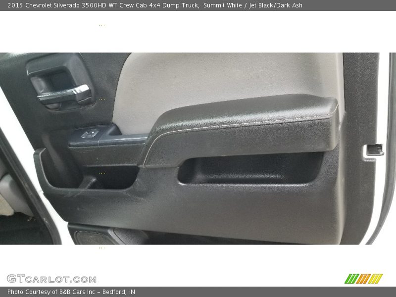 Summit White / Jet Black/Dark Ash 2015 Chevrolet Silverado 3500HD WT Crew Cab 4x4 Dump Truck