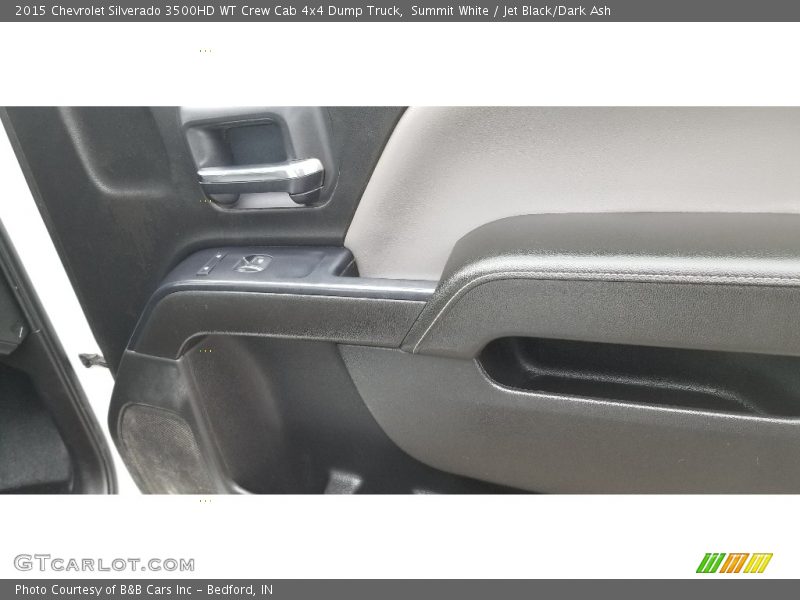 Summit White / Jet Black/Dark Ash 2015 Chevrolet Silverado 3500HD WT Crew Cab 4x4 Dump Truck