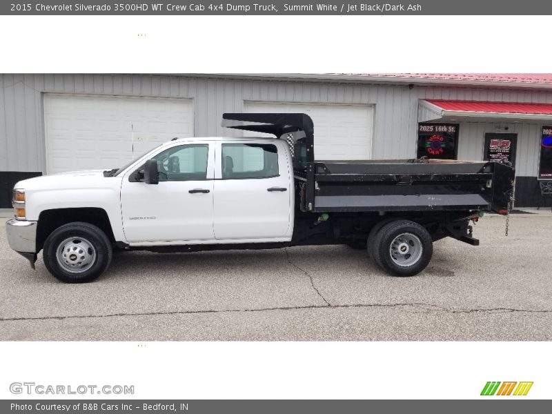 Summit White / Jet Black/Dark Ash 2015 Chevrolet Silverado 3500HD WT Crew Cab 4x4 Dump Truck