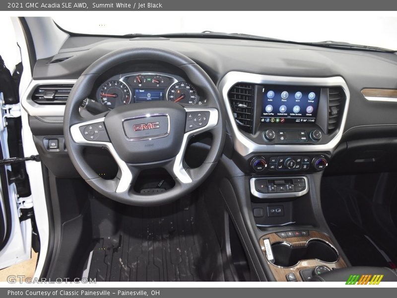 Summit White / Jet Black 2021 GMC Acadia SLE AWD