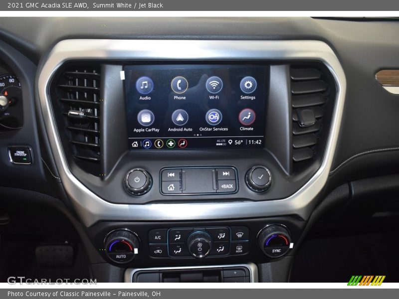 Summit White / Jet Black 2021 GMC Acadia SLE AWD