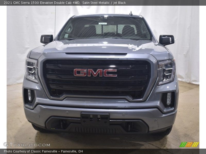 Satin Steel Metallic / Jet Black 2021 GMC Sierra 1500 Elevation Double Cab 4WD