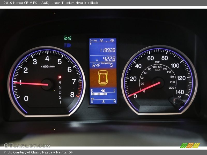 Urban Titanium Metallic / Black 2010 Honda CR-V EX-L AWD
