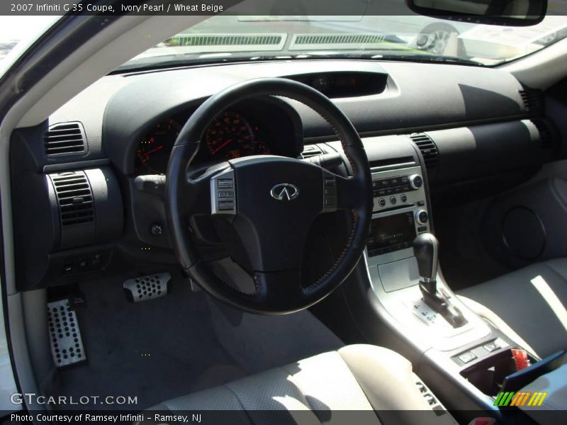 Ivory Pearl / Wheat Beige 2007 Infiniti G 35 Coupe