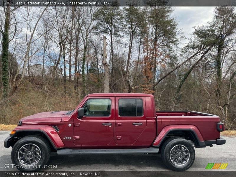 Snazzberry Pearl / Black 2021 Jeep Gladiator Overland 4x4