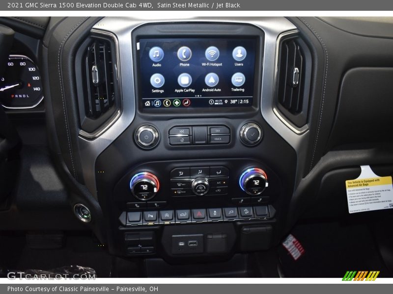 Satin Steel Metallic / Jet Black 2021 GMC Sierra 1500 Elevation Double Cab 4WD