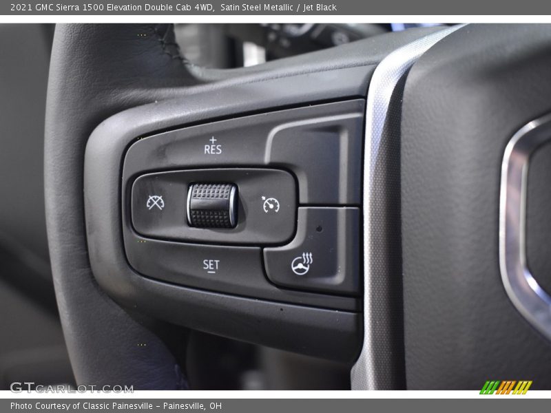 Satin Steel Metallic / Jet Black 2021 GMC Sierra 1500 Elevation Double Cab 4WD