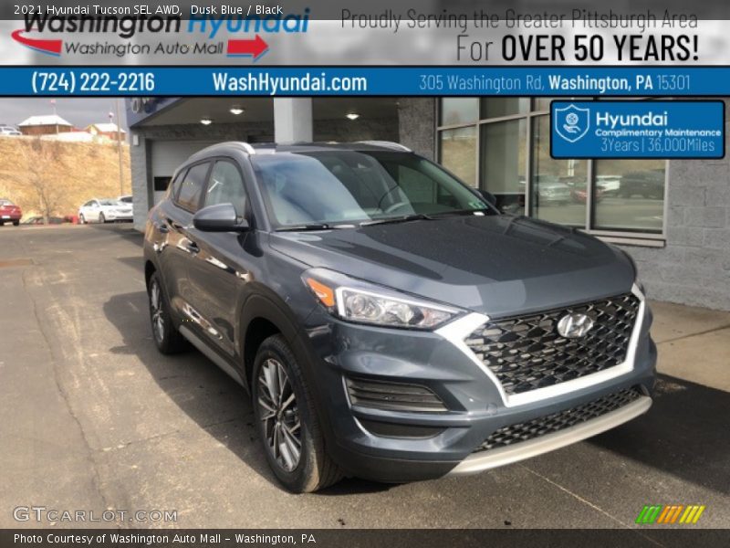 Dusk Blue / Black 2021 Hyundai Tucson SEL AWD