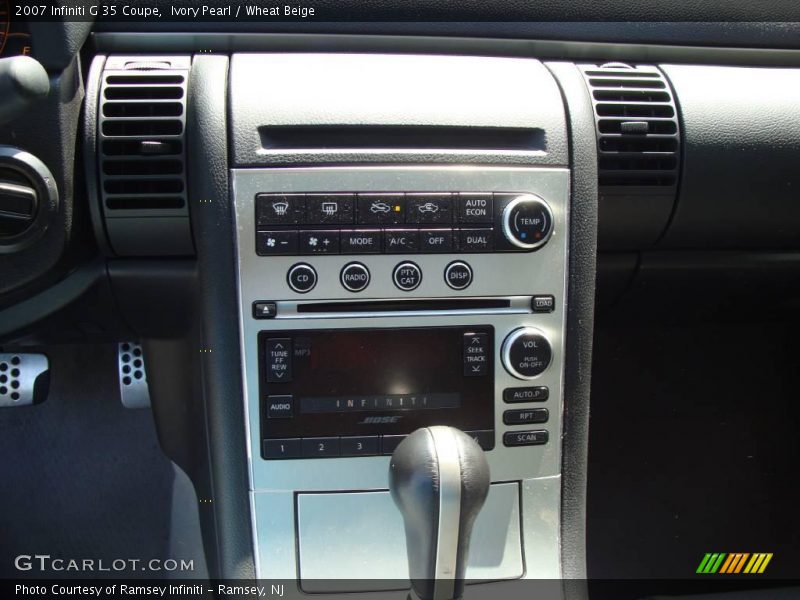 Ivory Pearl / Wheat Beige 2007 Infiniti G 35 Coupe