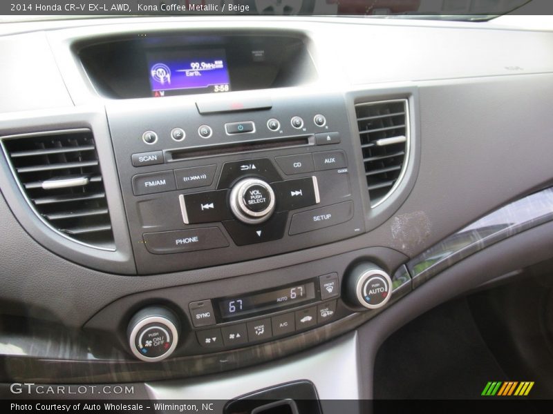 Kona Coffee Metallic / Beige 2014 Honda CR-V EX-L AWD