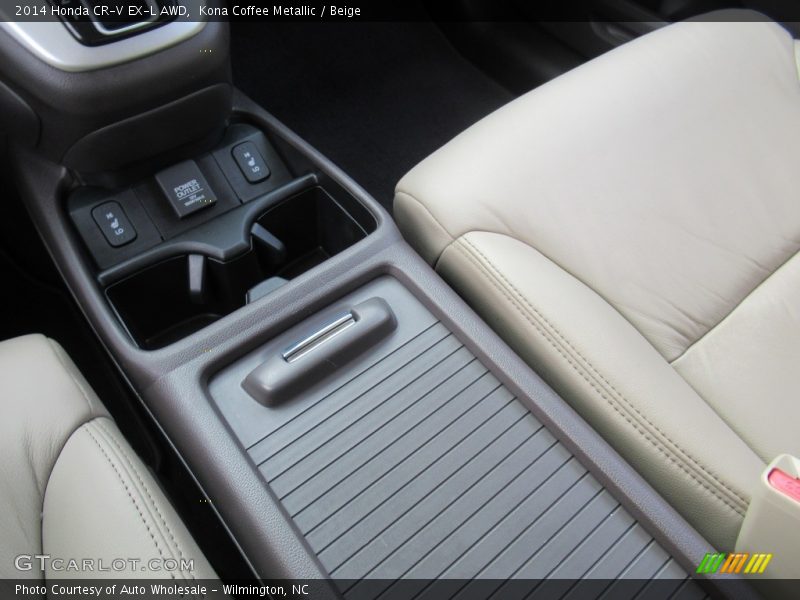 Kona Coffee Metallic / Beige 2014 Honda CR-V EX-L AWD