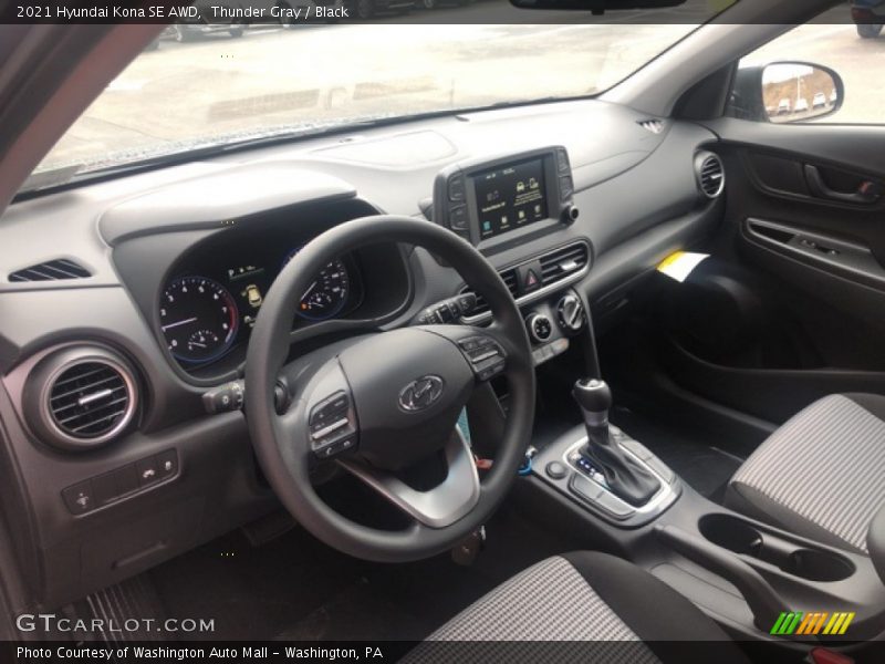 Thunder Gray / Black 2021 Hyundai Kona SE AWD