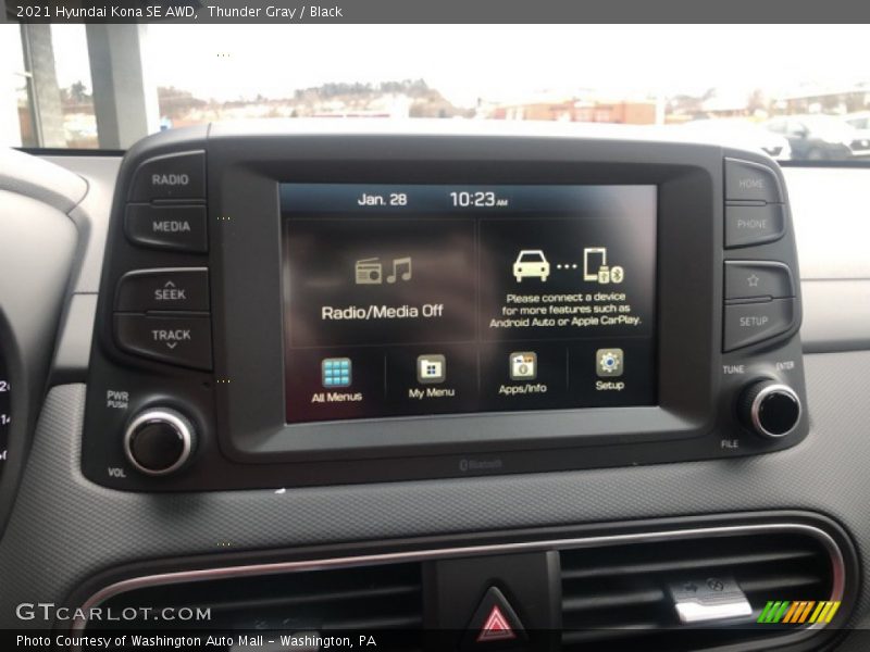Thunder Gray / Black 2021 Hyundai Kona SE AWD